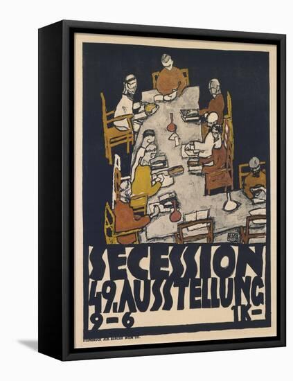 Secession 49. Ausstellung (Secession 49. Exhibition), 1918 (Colour Litho)-Egon Schiele-Framed Premier Image Canvas