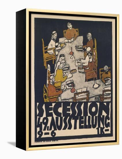 Secession 49. Ausstellung (Secession 49. Exhibition), 1918 (Colour Litho)-Egon Schiele-Framed Premier Image Canvas