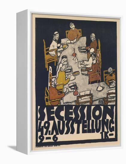 Secession 49. Ausstellung (Secession 49. Exhibition), 1918 (Colour Litho)-Egon Schiele-Framed Premier Image Canvas