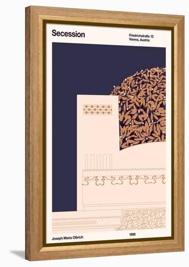 Secession Cream-Florent Bodart-Framed Premier Image Canvas