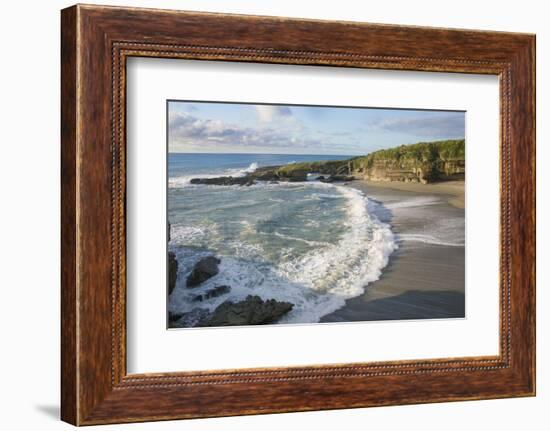 Secluded beach marking the end of the Truman Track, Punakaiki, Paparoa National Park, Buller distri-Ruth Tomlinson-Framed Photographic Print