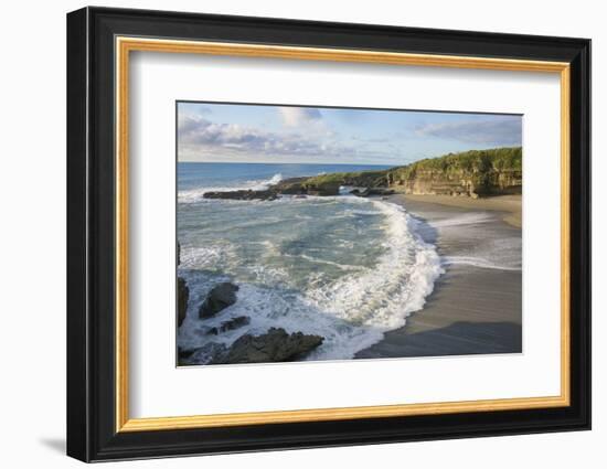 Secluded beach marking the end of the Truman Track, Punakaiki, Paparoa National Park, Buller distri-Ruth Tomlinson-Framed Photographic Print