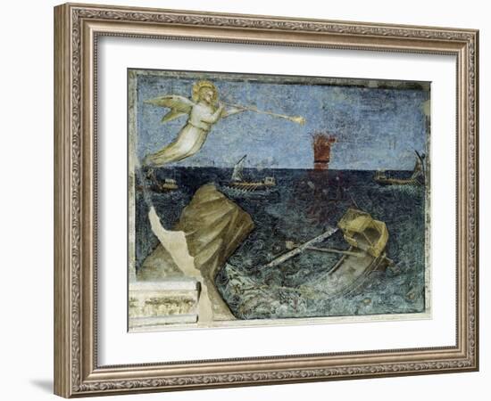 Second Angel with the Trumpet and the Agitation of the Sea from Apocalypse-Giusto De' Menabuoi-Framed Giclee Print