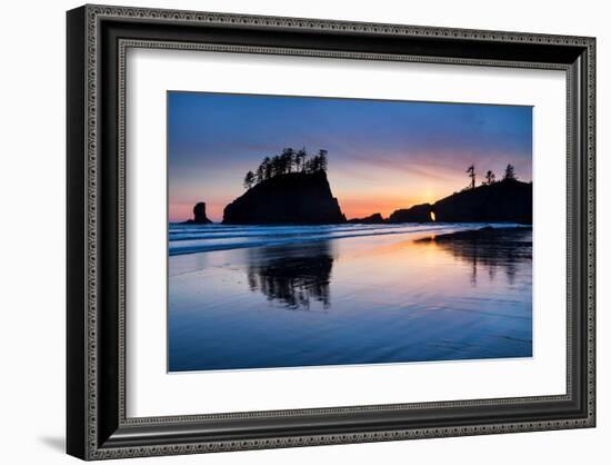 Second Beach at Olympic National Park, Washington, USA-null-Framed Art Print