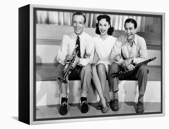 Second Chorus, Fred Astaire, Paulette Goddard, Artie Shaw, 1940-null-Framed Stretched Canvas