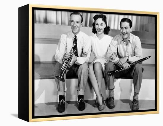 Second Chorus, Fred Astaire, Paulette Goddard, Artie Shaw, 1940-null-Framed Stretched Canvas