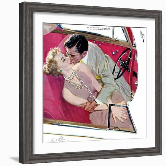 Second Class Marriage  - Saturday Evening Post "Leading Ladies", July 23, 1955 pg.23-Coby Whitmore-Framed Giclee Print