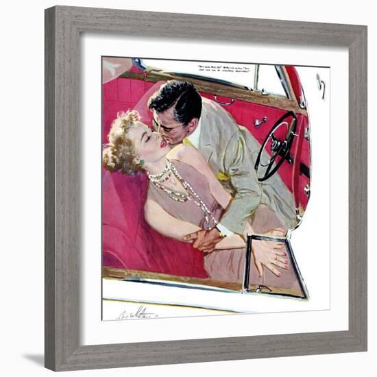 Second Class Marriage  - Saturday Evening Post "Leading Ladies", July 23, 1955 pg.23-Coby Whitmore-Framed Giclee Print