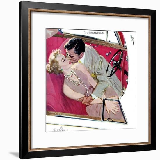 Second Class Marriage  - Saturday Evening Post "Leading Ladies", July 23, 1955 pg.23-Coby Whitmore-Framed Giclee Print