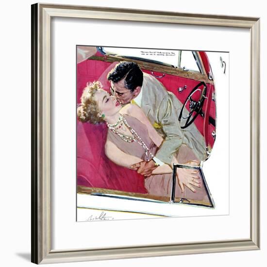 Second Class Marriage  - Saturday Evening Post "Leading Ladies", July 23, 1955 pg.23-Coby Whitmore-Framed Giclee Print