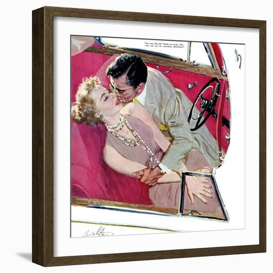 Second Class Marriage  - Saturday Evening Post "Leading Ladies", July 23, 1955 pg.23-Coby Whitmore-Framed Giclee Print