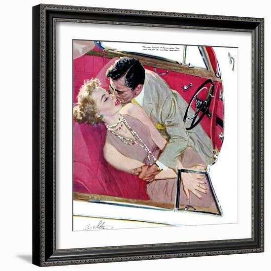 Second Class Marriage  - Saturday Evening Post "Leading Ladies", July 23, 1955 pg.23-Coby Whitmore-Framed Giclee Print