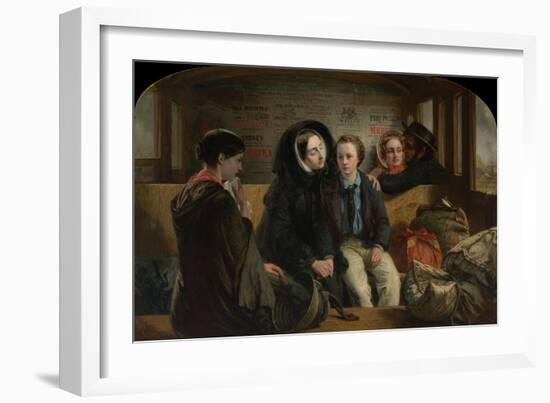 Second Class. the Parting, 1854-Abraham Solomon-Framed Giclee Print