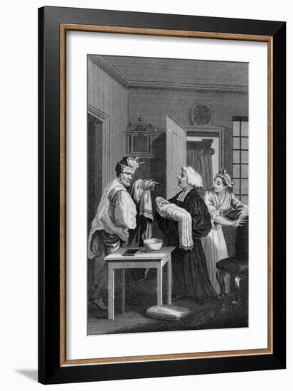 Second frontispiece to Tristram Shandy by William Hogarth-William Hogarth-Framed Giclee Print