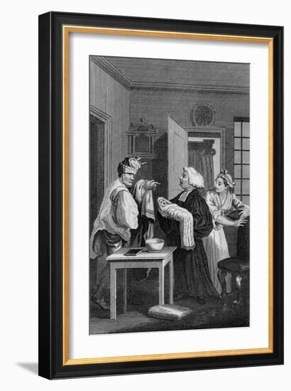 Second frontispiece to Tristram Shandy by William Hogarth-William Hogarth-Framed Giclee Print