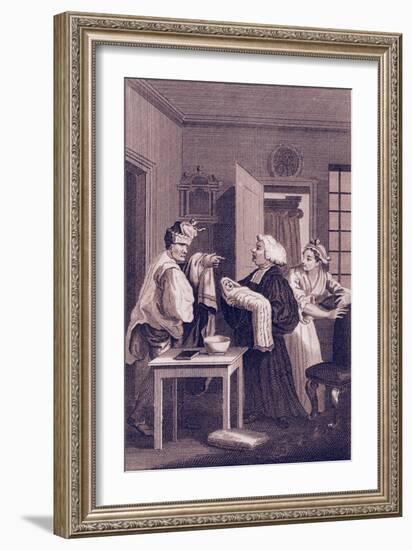 Second frontispiece to Tristram Shandy by William Hogarth-William Hogarth-Framed Giclee Print