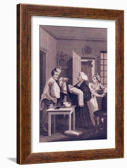 Second frontispiece to Tristram Shandy by William Hogarth-William Hogarth-Framed Giclee Print