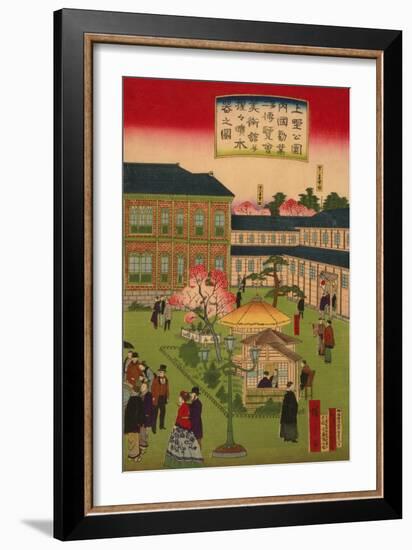 Second National Industrial Exhibition at Ueno Park No.3-Ando Hiroshige-Framed Art Print