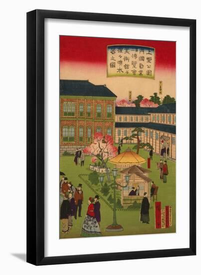 Second National Industrial Exhibition at Ueno Park No.3-Ando Hiroshige-Framed Art Print