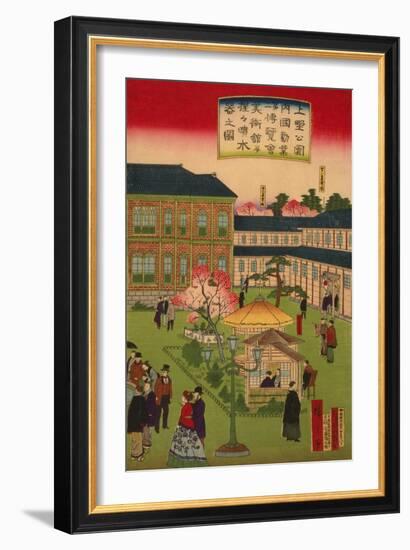 Second National Industrial Exhibition at Ueno Park No.3-Ando Hiroshige-Framed Art Print