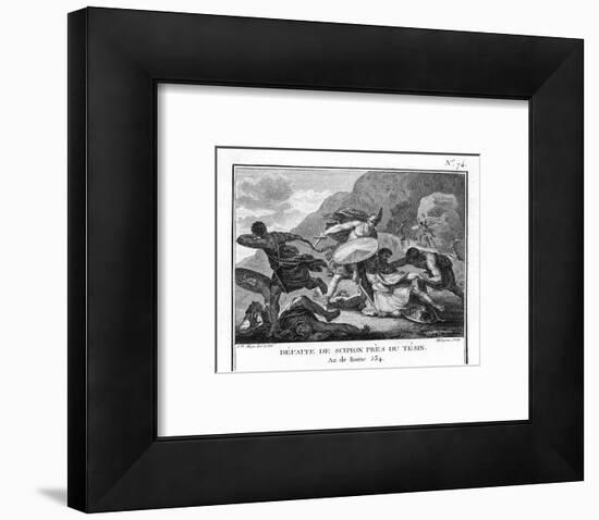 Second Punic War: Hannibal Defeats Scipio Near Ticino-Augustyn Mirys-Framed Art Print