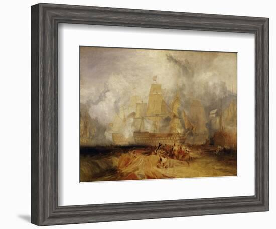 Second Sketch for 'The Battle of Trafalgar'-J. M. W. Turner-Framed Giclee Print