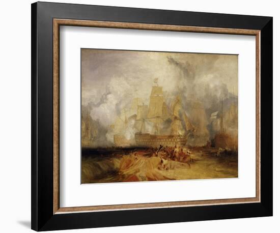 Second Sketch for 'The Battle of Trafalgar'-J. M. W. Turner-Framed Giclee Print