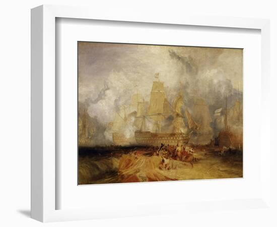 Second Sketch for 'The Battle of Trafalgar'-J. M. W. Turner-Framed Giclee Print