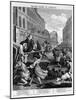 Second Stage of Cruelty, 1751-William Hogarth-Mounted Giclee Print