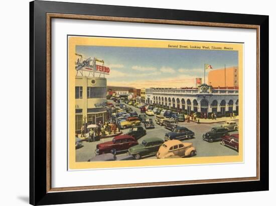 Second Street, Tijuana, Mexico-null-Framed Art Print