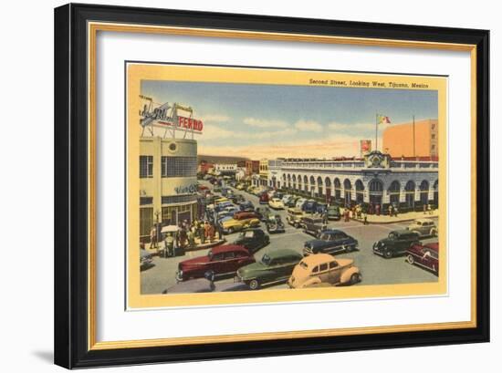 Second Street, Tijuana, Mexico-null-Framed Art Print