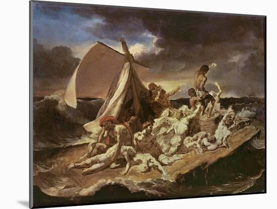 Second Study for the Raft of the Medusa-Théodore Géricault-Mounted Giclee Print