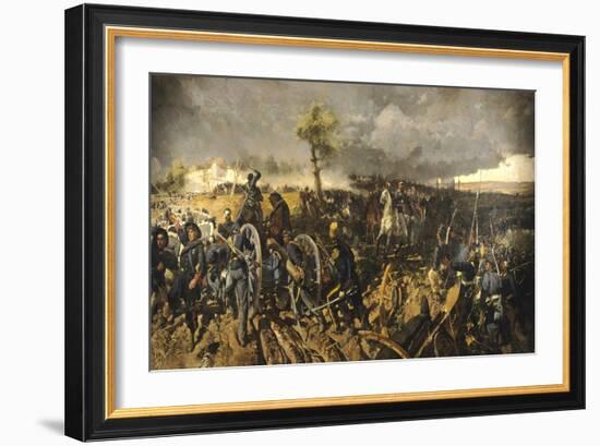 Second War of Independence: Battle of San Martino, 24 June 1859-Michele Cammarano-Framed Giclee Print