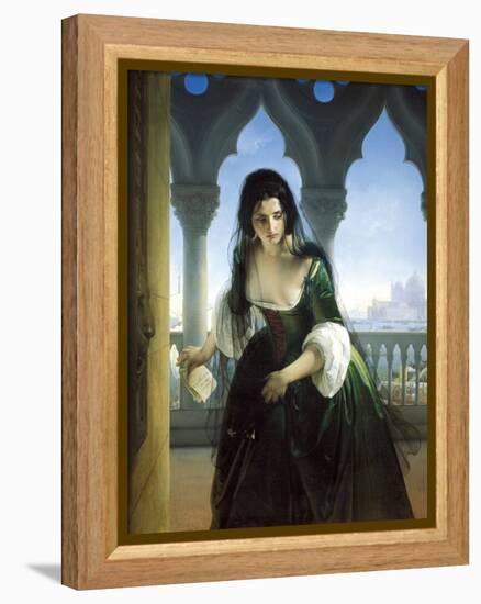 Secret Accusation, 1847-1848-Francesco Hayez-Framed Premier Image Canvas