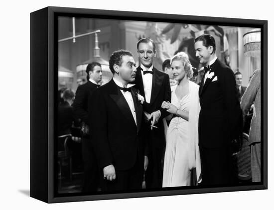 SECRET AGENT, 1936 directed by ALFRED HITCHCOCK Peter Lorre, Robert Young, Madeleine Carroll and Jo-null-Framed Stretched Canvas