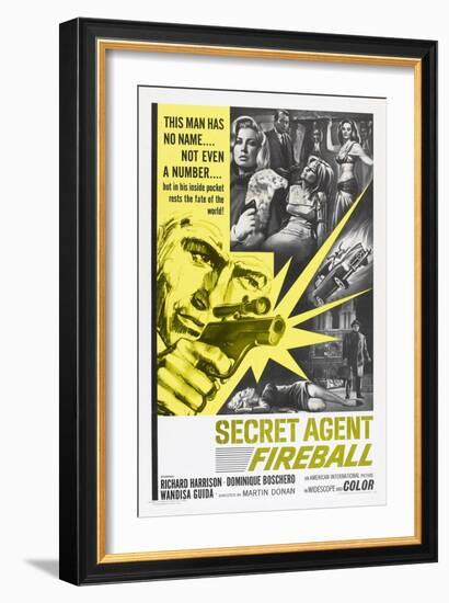 Secret Agent Fireball, 1965-null-Framed Art Print