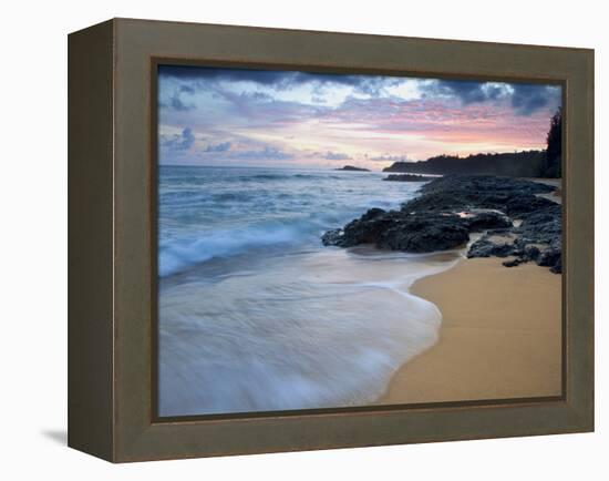 Secret Beach, Kauai, Hawaii, USA-Dennis Flaherty-Framed Premier Image Canvas