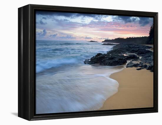 Secret Beach, Kauai, Hawaii, USA-Dennis Flaherty-Framed Premier Image Canvas