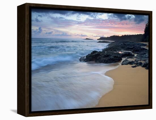 Secret Beach, Kauai, Hawaii, USA-Dennis Flaherty-Framed Premier Image Canvas