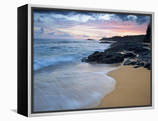 Secret Beach, Kauai, Hawaii, USA-Dennis Flaherty-Framed Premier Image Canvas