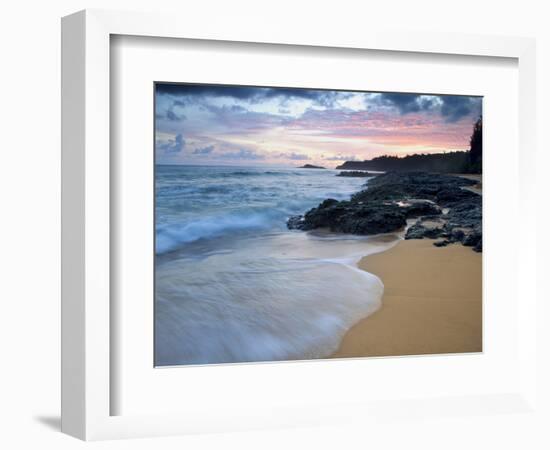 Secret Beach, Kauai, Hawaii, USA-Dennis Flaherty-Framed Photographic Print