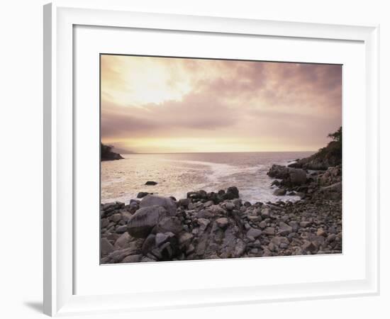 Secret Beach, Puerta Vallarta, Mexico-Walter Bibikow-Framed Photographic Print