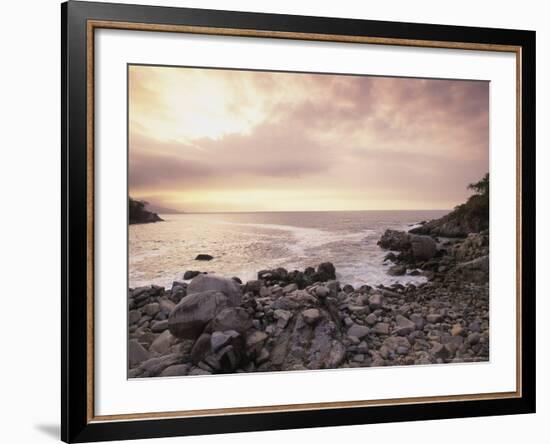 Secret Beach, Puerta Vallarta, Mexico-Walter Bibikow-Framed Photographic Print