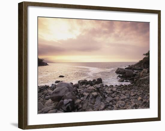 Secret Beach, Puerta Vallarta, Mexico-Walter Bibikow-Framed Photographic Print