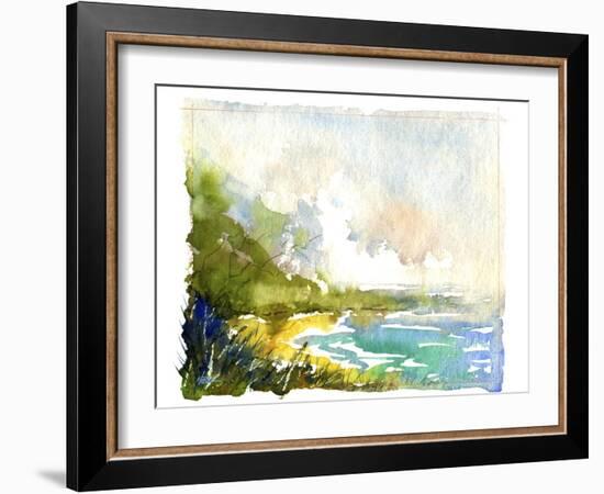 Secret Beach-null-Framed Giclee Print