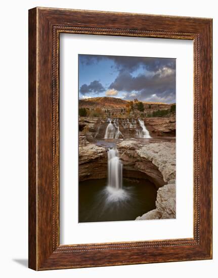 Secret Falls in the Fall, Washington County, Utah, United States of America, North America-James Hager-Framed Photographic Print