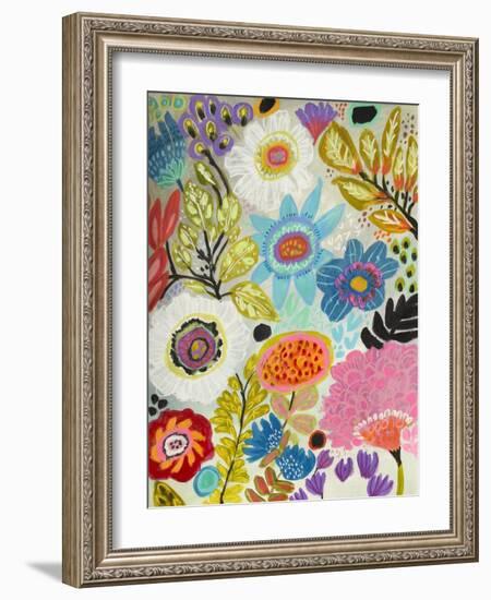 Secret Garden Floral I-Karen Fields-Framed Art Print