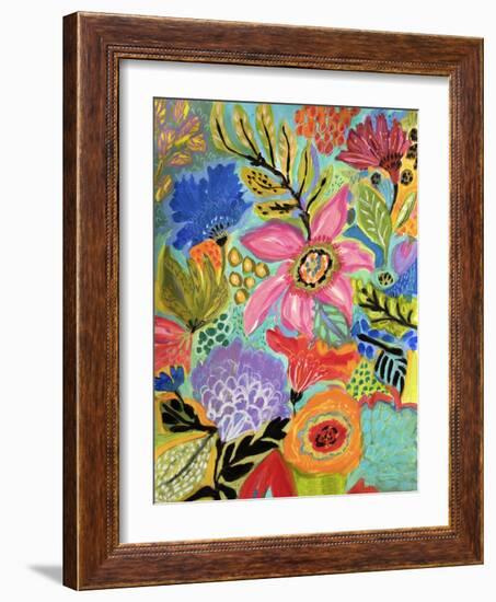 Secret Garden Floral II-Karen Fields-Framed Art Print