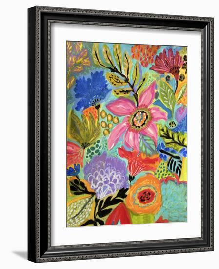 Secret Garden Floral II-Karen Fields-Framed Art Print