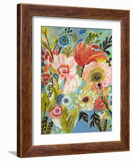 Secret Garden Floral III-Karen Fields-Framed Art Print